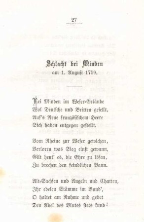 Schlacht bei Minden am 1. August 1759.