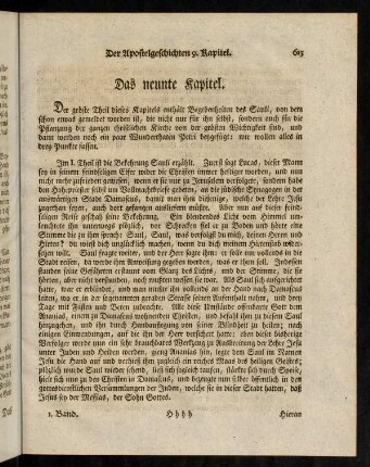 615-625, Das neunte Kapitel. - Das zehnte Kapitel.