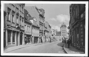 Borna. Reichsstraße mit Reichstor