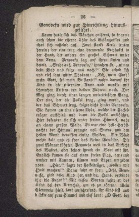 Genovefa wird zur Hinrichtung hinausgeführt.