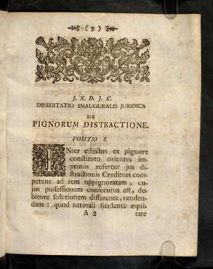 3-15, J. N. D. J. C. Dissertatio Inauguralis Juridica.