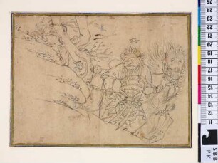 S. 29, Nr. 2: Chinesisch-mongolischer Krieger sein Pferd am Zügel haltend