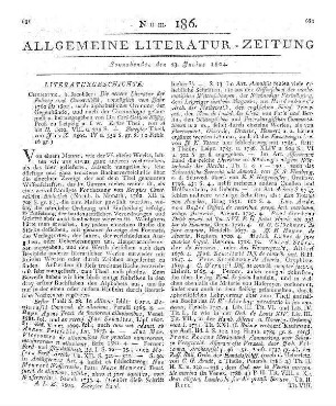 1804: Allgemeine Literatur-Zeitung