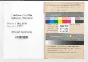 Entnazifizierung Stephanie Broeser , geb. 17.06.1898 (Lehrerin)