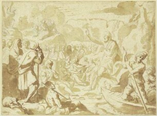 Johannes der Täufer predigt in der Wüste