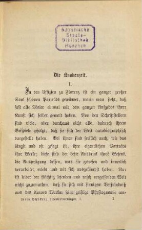 Lebenserinnerungen, 1