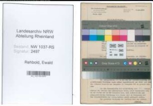 Entnazifizierung Ewald Rehbold , geb. 30.05.1886 ()
