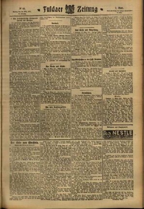 Zweite Ausgabe vom Montag, den 20. März 1911.