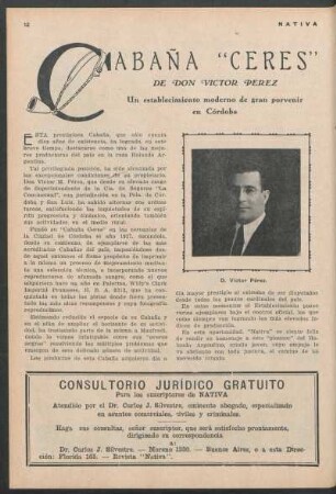 Cabaña "Ceres" : Un establecimiento moderno de gran porvenir en Córdoba