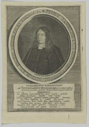 Bildnis des Petrus Lambecius