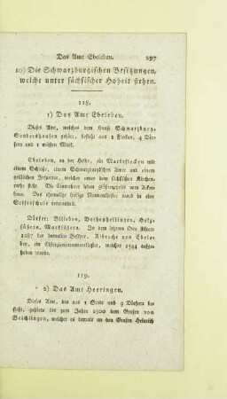 10) Die Schwarzburgischen Besitzungen, welche unter sächsischer Hoheit stehen