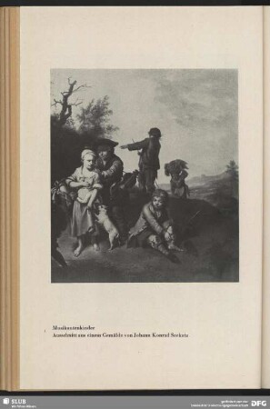 Musikantenkinder. Ausschnitt aus einem Gemälde von Johann Konrad Seekatz