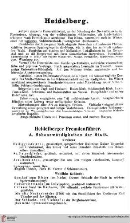 Heidelberger Fremdenführer