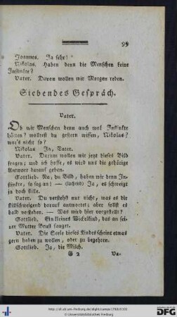 Siebendes Gespräch.