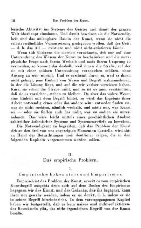 II. Das empirische Problem
