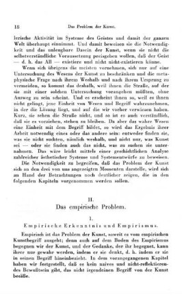 II. Das empirische Problem