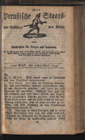 17tes Stück, den 27sten April 1799