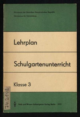 1973: Klasse 3