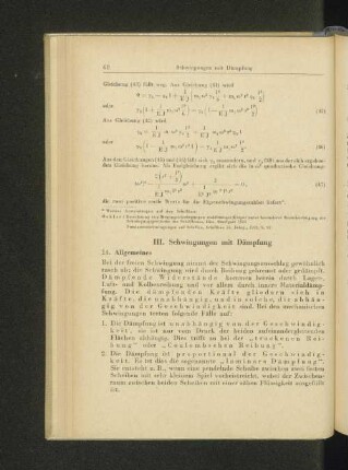 III. Schwingungen mit Dämpfung
