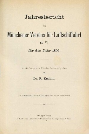 Jahresbericht. 1896 (1897)