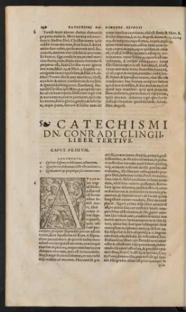 Catechismi Dn. Conradi Clingii, Liber Tertius.