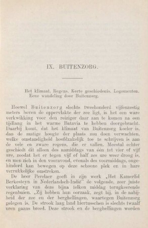 IX. Buitenzorg