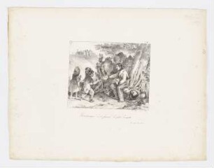 Mitleidiger Trompeter, Blatt 12 der Folge "Lithographisches Album"