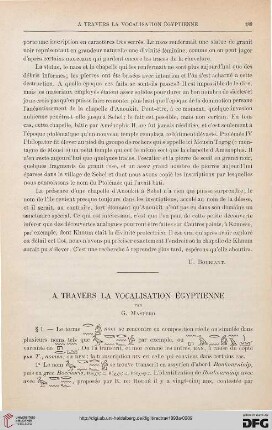 15: À travers la vocalisation égyptienne, [1]