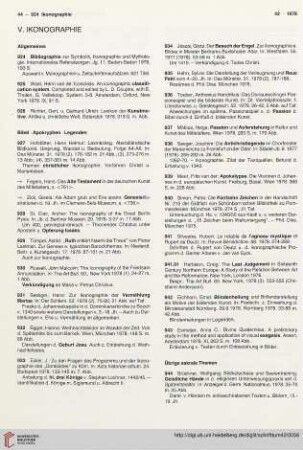 V. Ikonographie