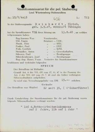 Reinhardt, Ulrich