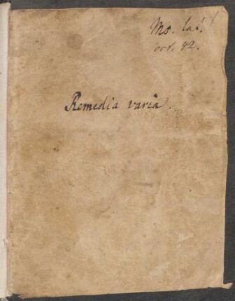 Compendium aureum : Ms. lat. oct. 42