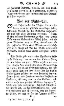 Von der Milch-Cur