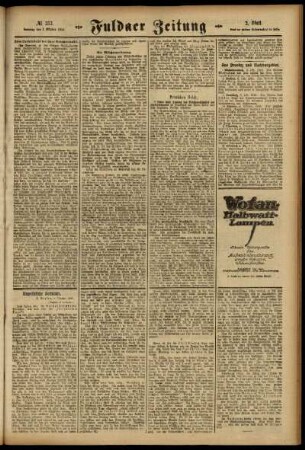 Zweite Ausgabe vom Samstag, den 07. Oktober 1916.