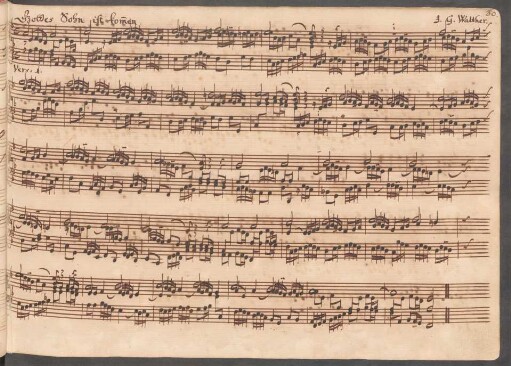 Gottes Sohn ist kommen. Auszüge (Vers 1-3); org; F-Dur