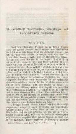 161- 220 Wissenschaftliche Erörterungen, Andeutungen und kirchenhistorische Nachrichten