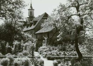 Radebeul, Oberlößnitz, Meinholdsches Turmhaus, Meinholds Weinberg, Gartenansicht