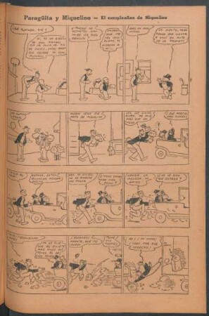 Paragüita y Miquelino. - [Cómic] : cumpleaños de Miquelino