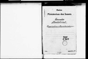 Personalveränderungen im Geschäftsbereich des Innenministeriums