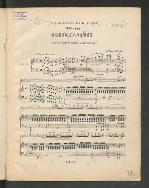 [Op. 237.] Viertes Concertstück über das englische Volkslied: "Long, Long ago.". [Piano]