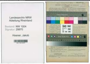 Entnazifizierung Jakob Hoener , geb. 07.10.1902 (Kaufmann)