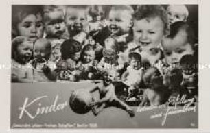 Postkarte zur Ausstellung "Gesundes Leben-Frohes Schaffen"