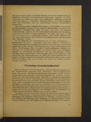 Vielseitige Gewerkschaftsarbeit