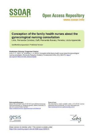 Conception of the family health nurses about the gynecological nursing consultation
