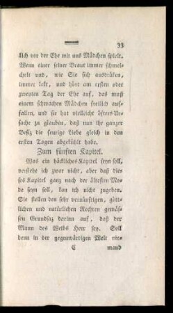 Zum fünften Kapitel