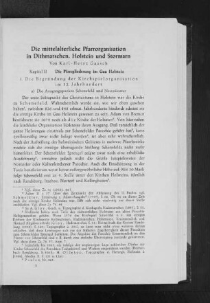 Die mittelalterliche Pfarrorganisation in Dithmarschen, Holstein und Stormarn [2]