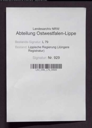 Sammlung von Statuten der Stadt Barntrup