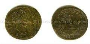 Nürnberger Rechenpfennig von Johann Jacob Lauer auf die Göttin Juno