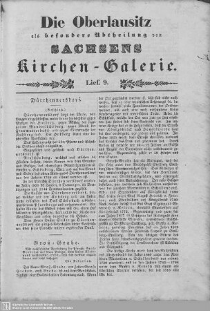 Dürrhennersdorf (Beschluß), Groß-Grabe, Türchau : 9. Lieferung