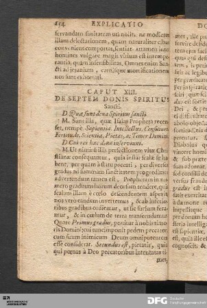 Caput XIII. De Septem Donis Spiritus Sancti.