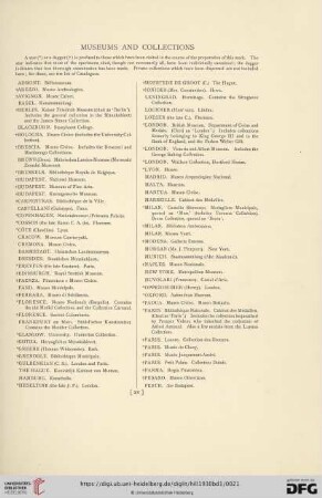 Museums and collections